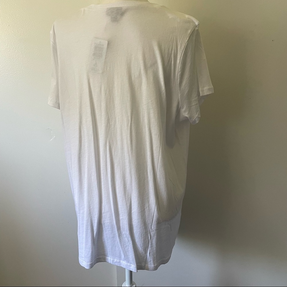 White Embroidered Tee - Picture 5 of 8